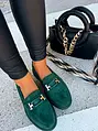 Zelené dámske mokasíny KENNA+