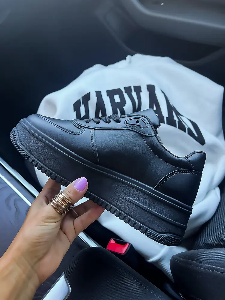 Čierne platformové tenisky LANEY+ - next