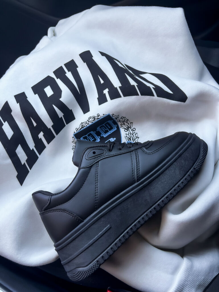 Čierne platformové tenisky LANEY+