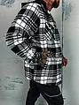 Kockovaná vrchná košeľa s kapucňou+