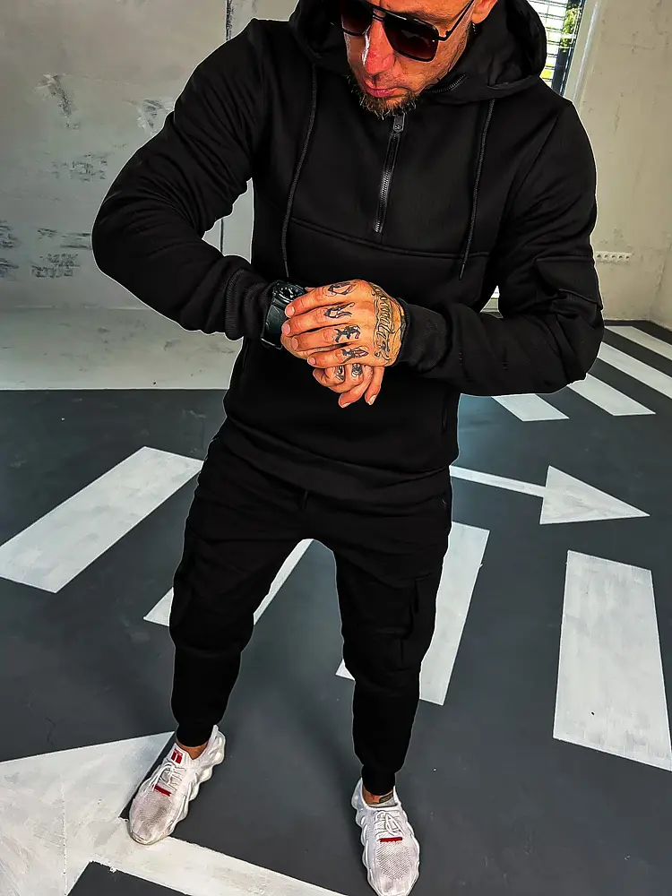 Pánska športová súprava s kapucňou