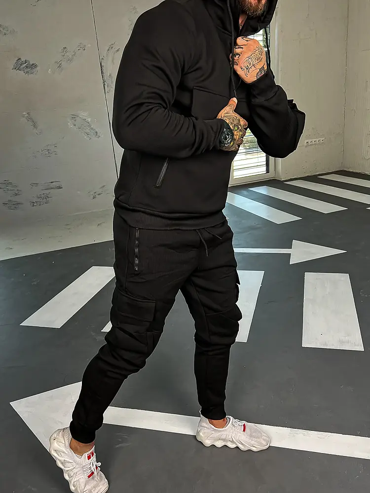 Pánska športová súprava s kapucňou - next