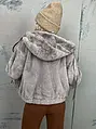 Kožušinová bunda s kapucňou GHITA