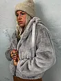 Kožušinová bunda s kapucňou GHITA