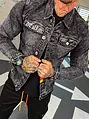 Čierna pánska denim bunda