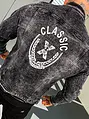 Čierna pánska denim bunda