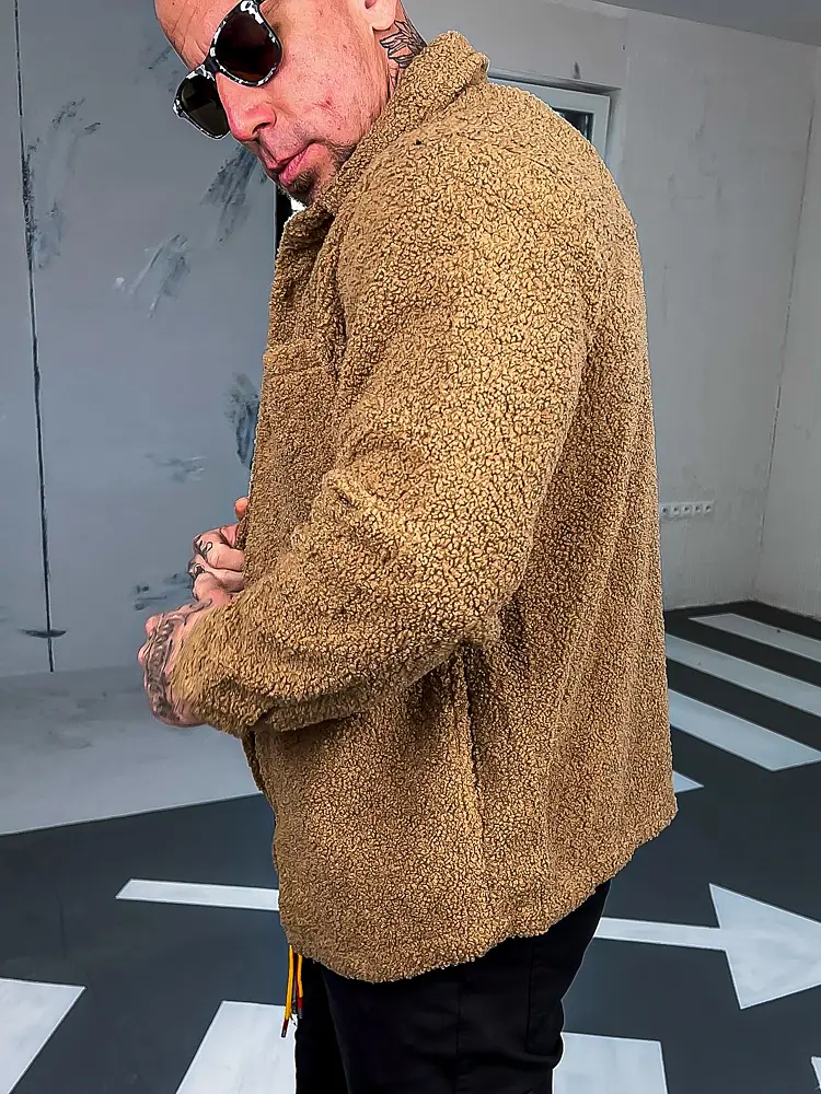 Pánsky teddy kabát moderného strihu - next