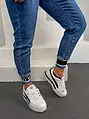 Dámske fashion rifle s gumeným pásom