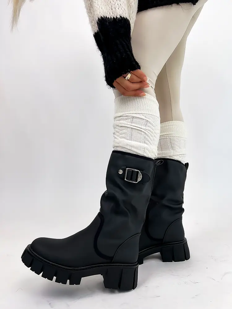 Čierne dámske čižmy EDITH+