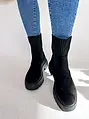 Čierne ponožkové členkové čižmy EMALYN
