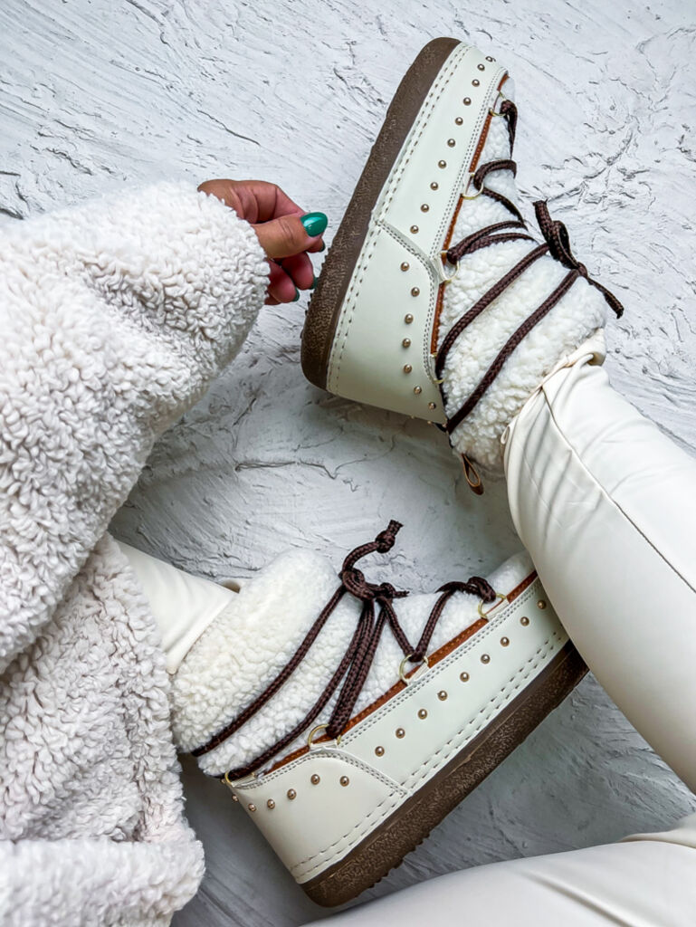 Béžové dámske snehule KINDRA+