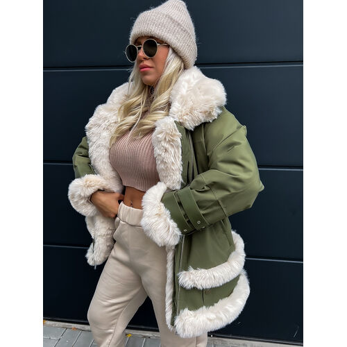 Zimná bunda s kožušinkou XENIA* veľkosť: L/XL