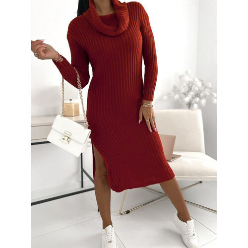Dlhé pletené rolákové šaty NEVYNA veľkosť: one size