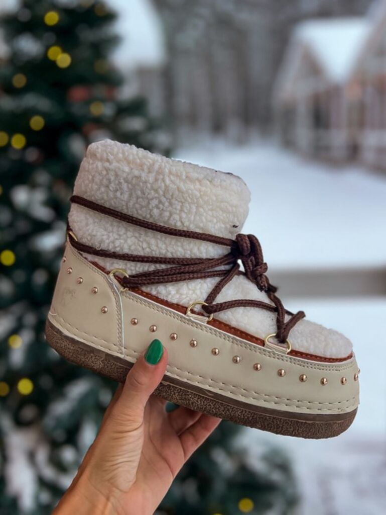 Béžové dámske snehule KINDRA+ - next