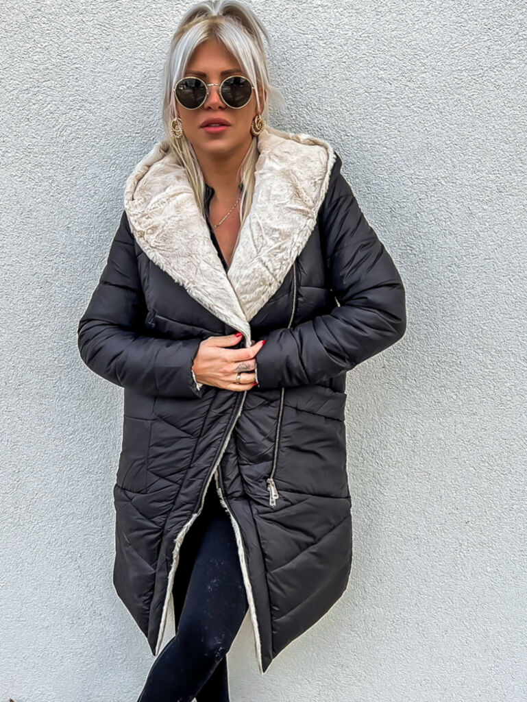 Obojstranná zimná bunda s kapucňou WILLA+