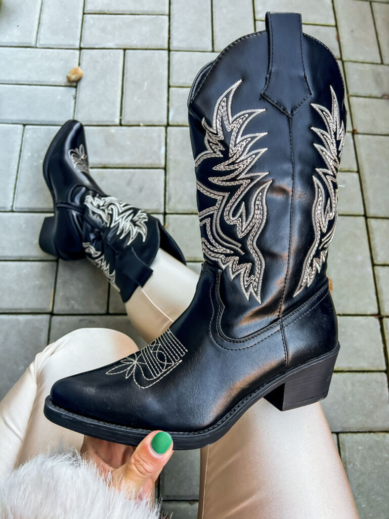 Dámske kovbojské čižmy JULINDA+