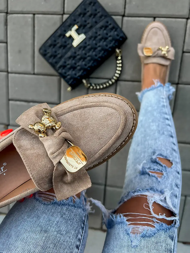 Hnedé dámske mokasíny MERCEDES*