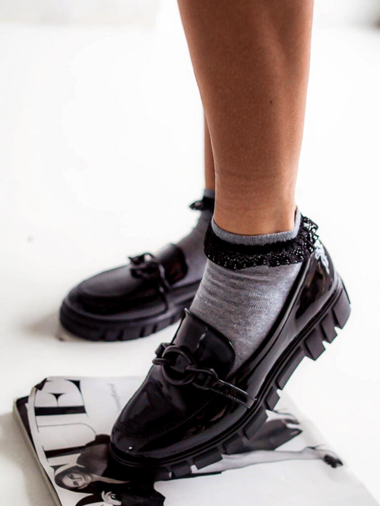 Dámske ponožky s čipkou MARA+ - next