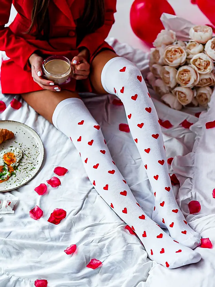 Biele dámske nadkolienky LOVE