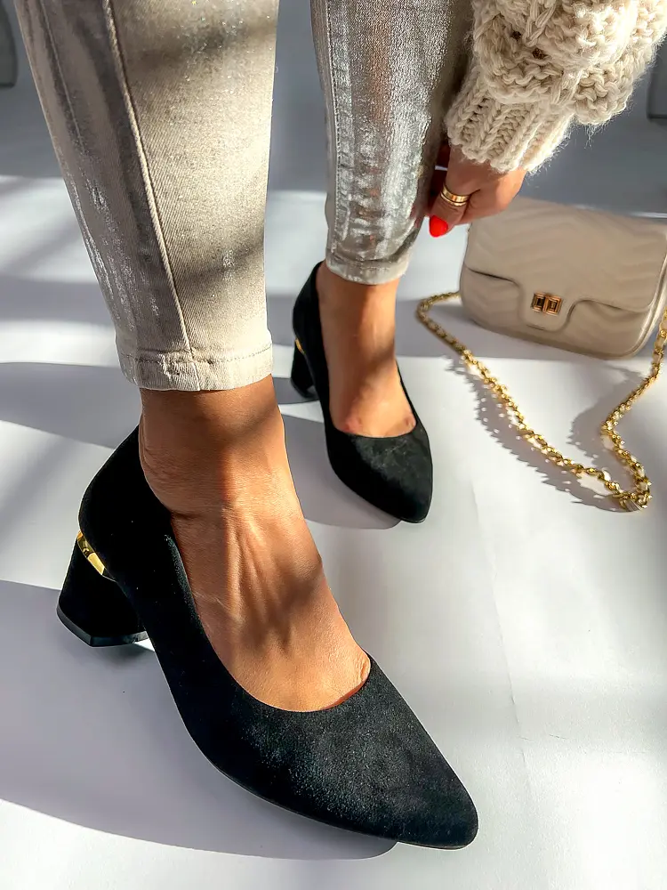 Elegantné čierne lodičky GALATEA+ - next