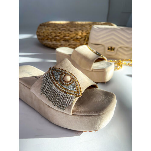 Platformové semišové šľapky HEATHER+ veľkosť: 41