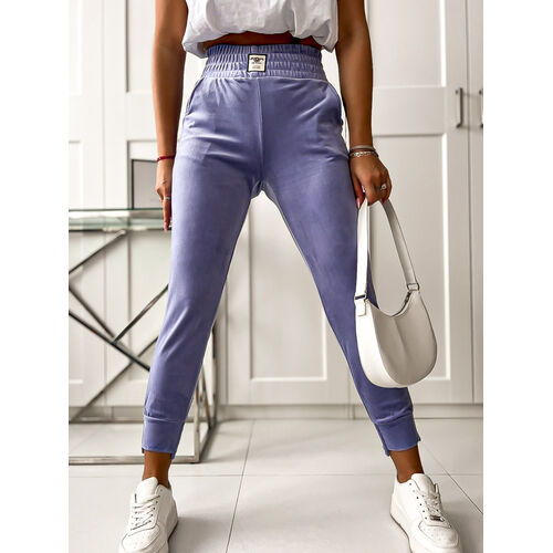 E-shop Zamatové športové nohavice s gumeným pásom ROMY*