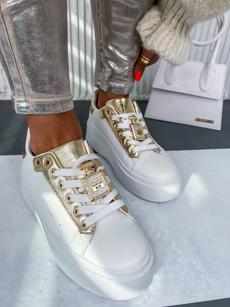 Dámske tenisky so zlatou ozdobou YASMINE- - next