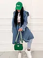 Dlhý denim kabát s kapucňou TRACEY