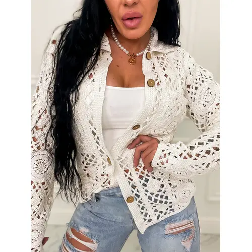 E-shop Elegantné háčkované sako TILDA+