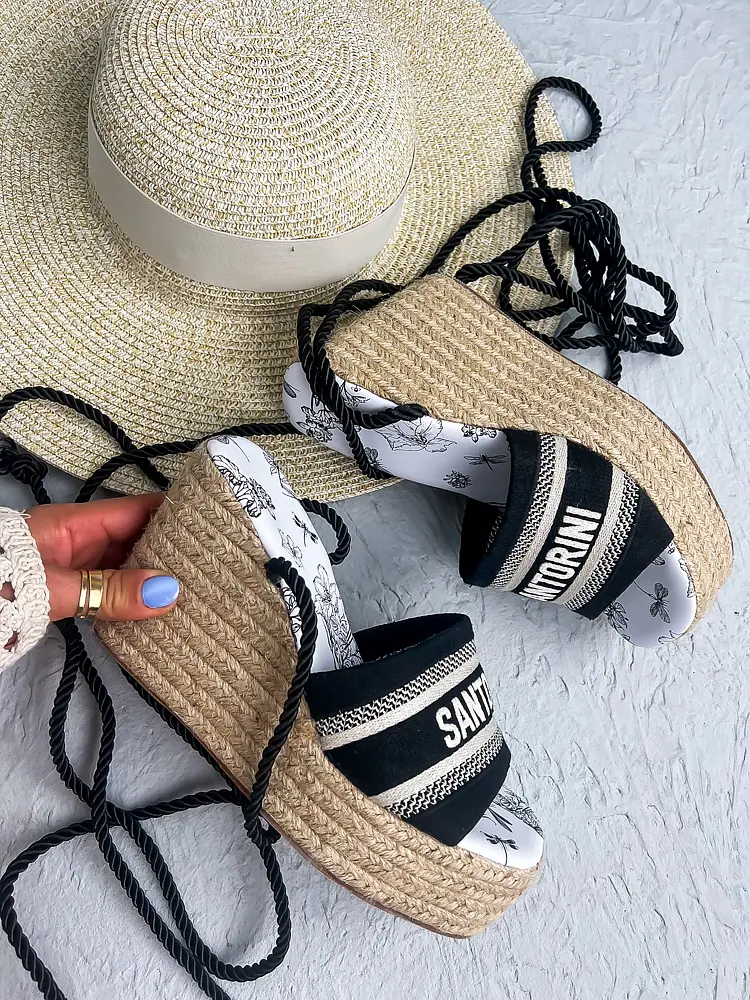 Platformové sandále na viazanie CRISTINA* - next