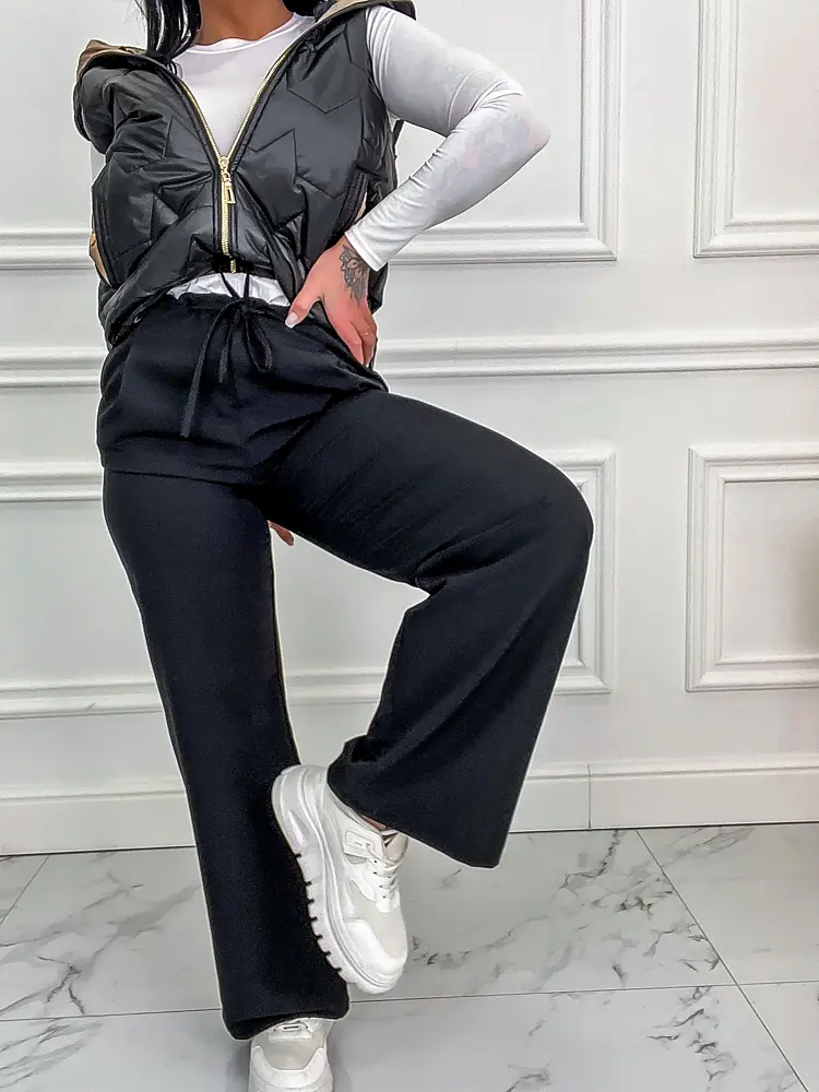 Športovo-elegantné široké nohavice DRUE+