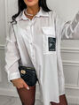 Biela oversized košeľa DESIRE+