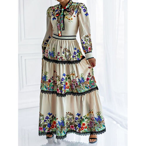 E-shop Kvetované maxi šaty HAILEY
