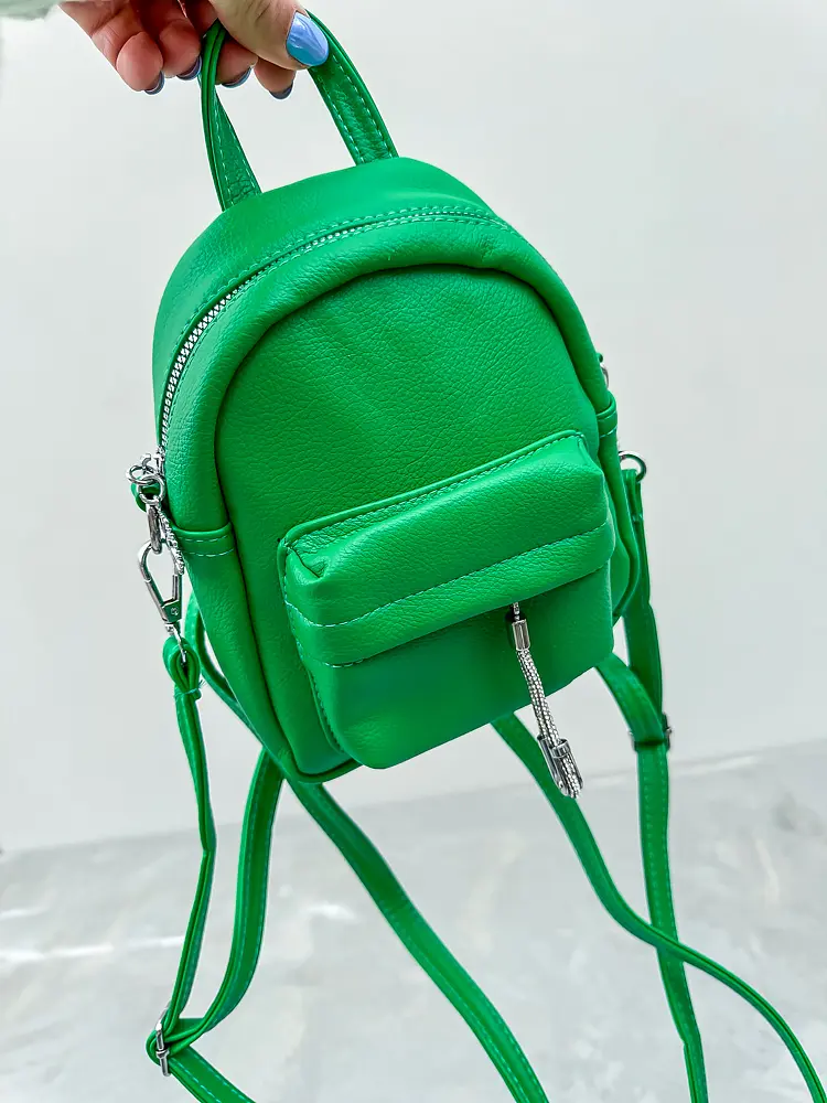 Mini ruksak so striebornými detailmi NADINE+ - next