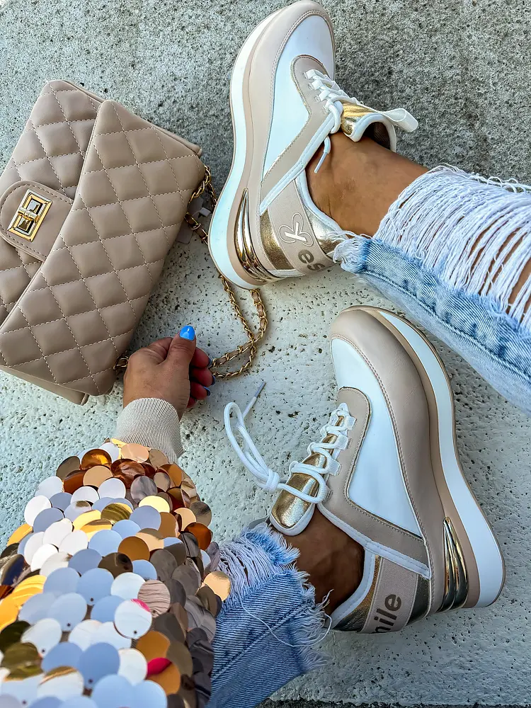 Dámske tenisky na hrubej podrážke LUELLA-