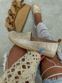 Strieborné espadrilky LUIZA