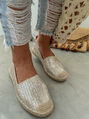 Strieborné espadrilky LUIZA