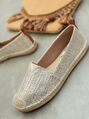 Strieborné espadrilky LUIZA