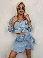 Denim mini sukňa MYSTIC+