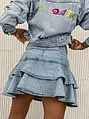 Denim mini sukňa MYSTIC+