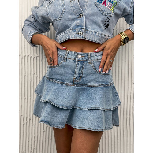 Denim mini sukňa MYSTIC veľkosť: XS