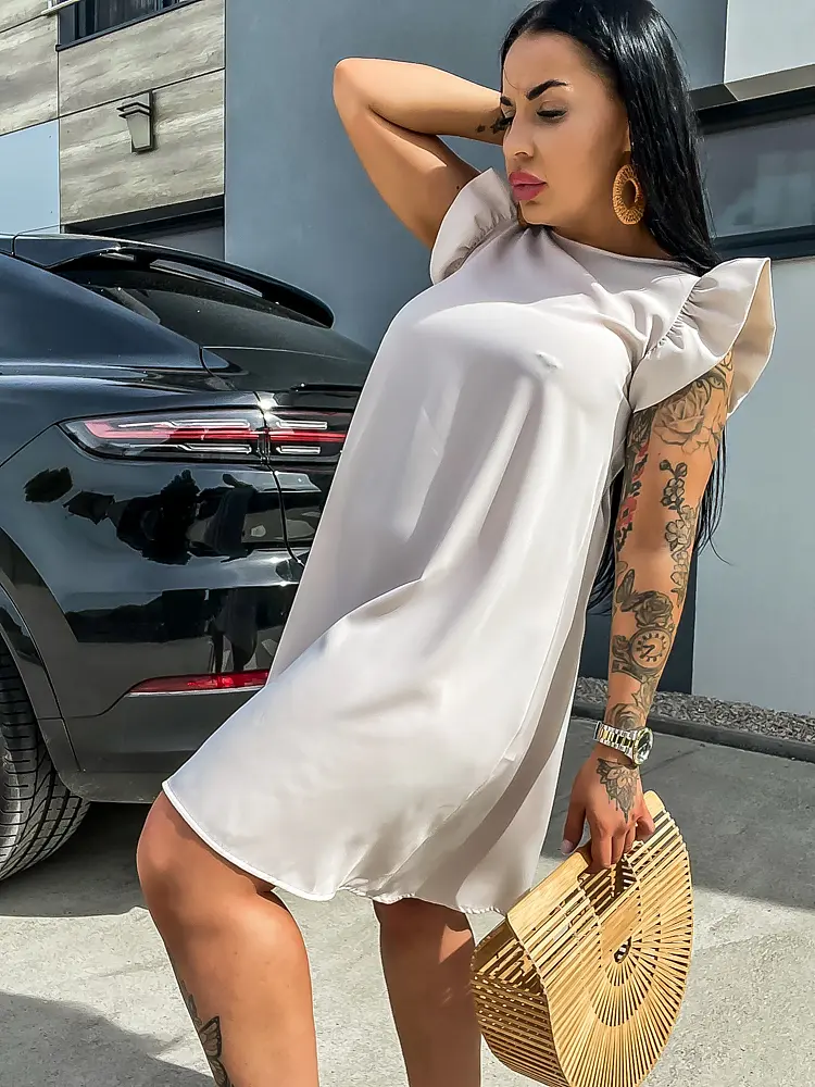 Šaty s volánikmi na ramenách JASMEEN - next