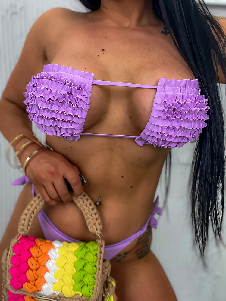 Fialové fashion bikiny+ - next