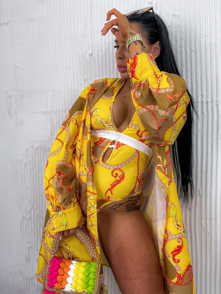 Jednodielne plavky s kaftanom MIRELA+ - next