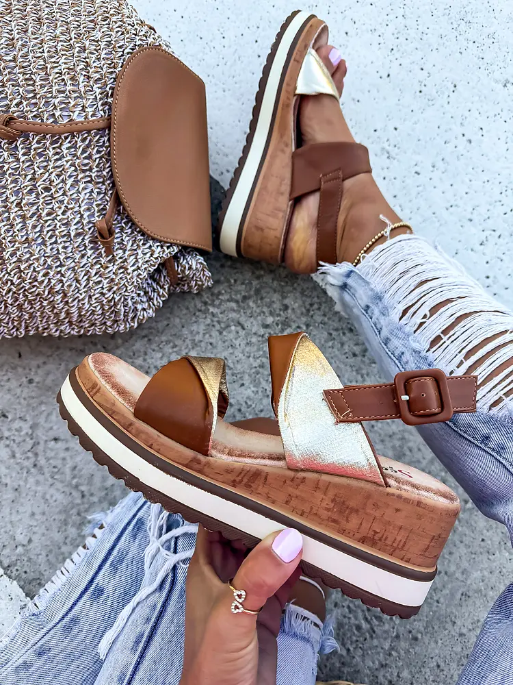 Sandále na vysokej podrážke LUCIA-