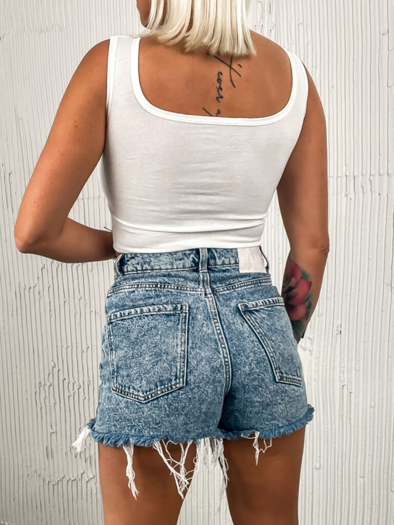 Biely crop-top CALLIENA+ - next