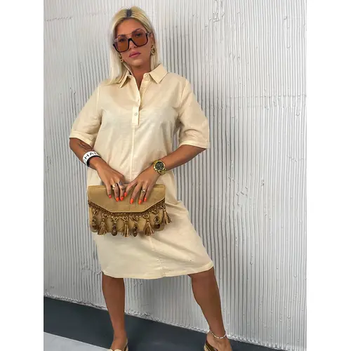 E-shop Elegantné ľanové šaty ARTEMIS+