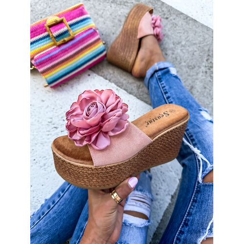 Ružové platformové šľapky KAMERON+ veľkosť: 40