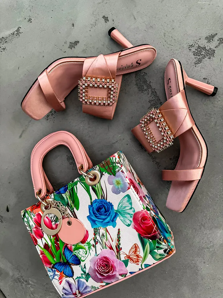 Elegantné saténové sandále FADILAH- - next