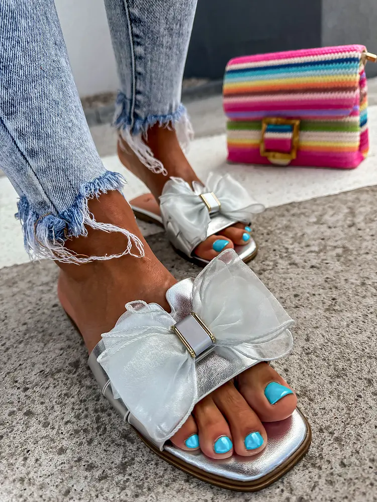 Dámske šľapky s mašľou PENELOPE+